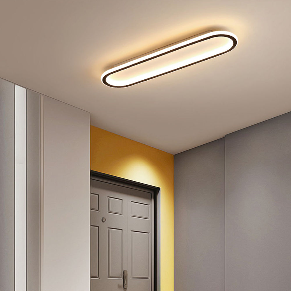 Minimalist Rectangular Flush Mount Ceiling Light