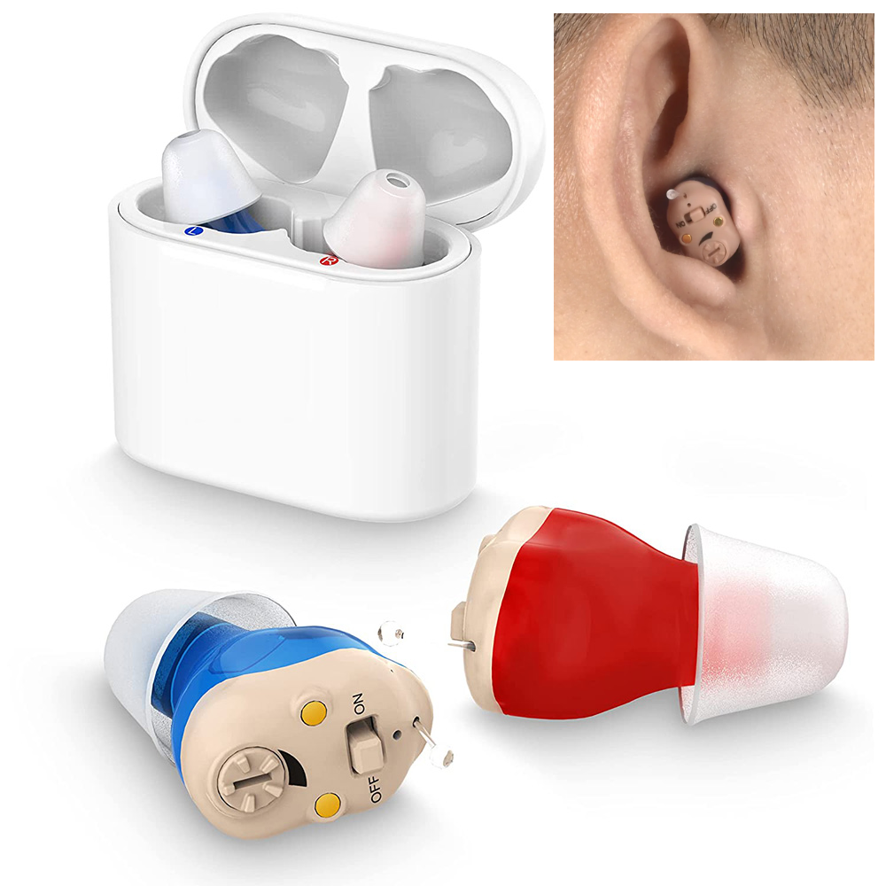 Rechargeable Invisible Hearing Aids Pair