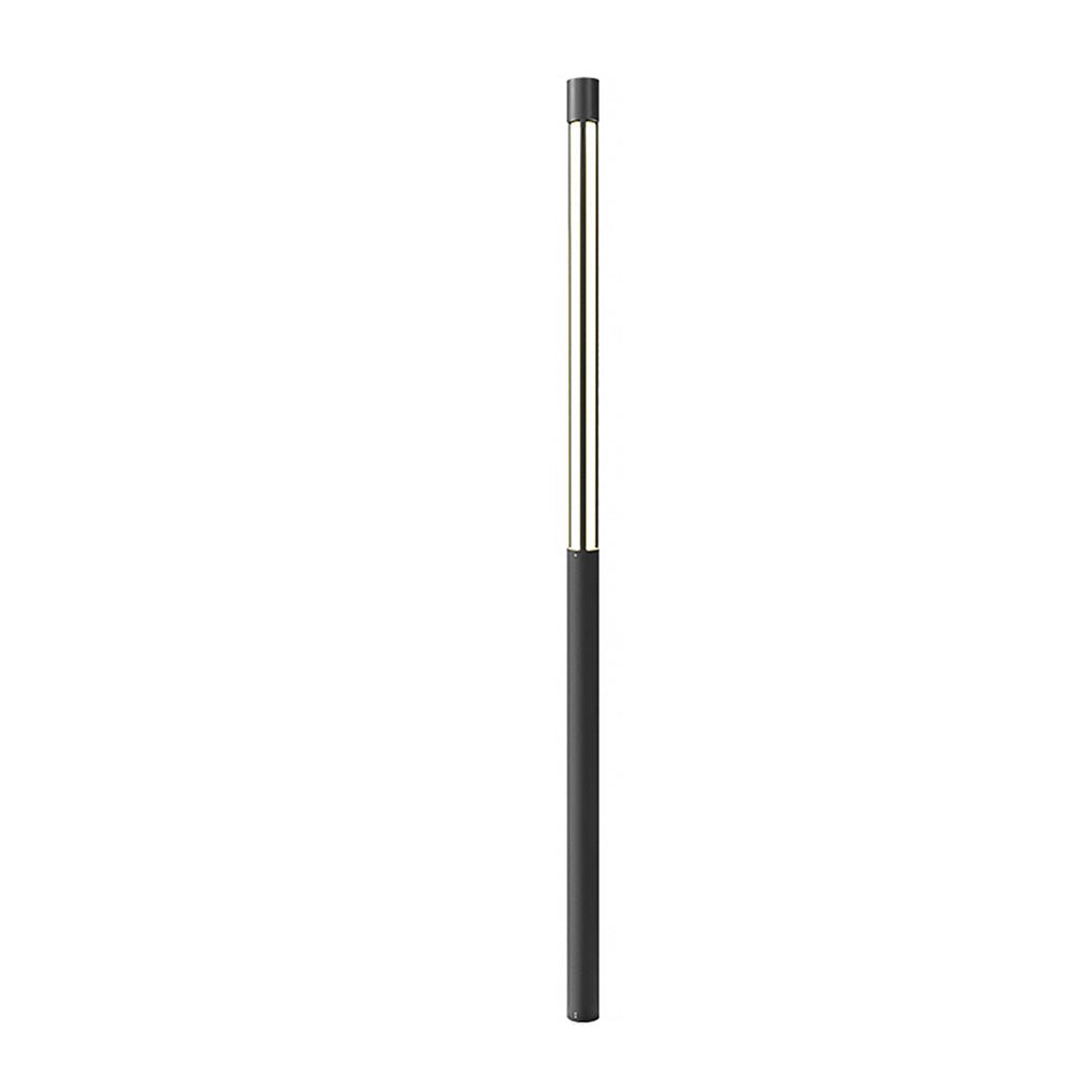 Cylinder Shaped Black Modern Outdoor Post LED Post Light