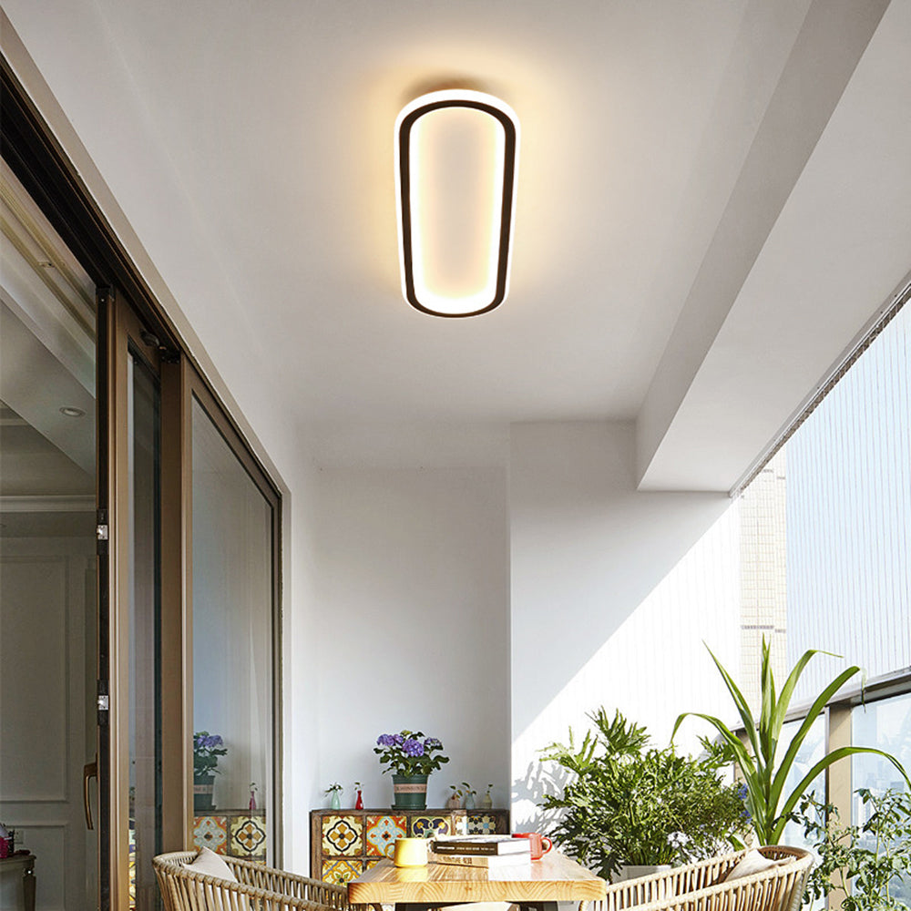 Minimalist Rectangular Flush Mount Ceiling Light