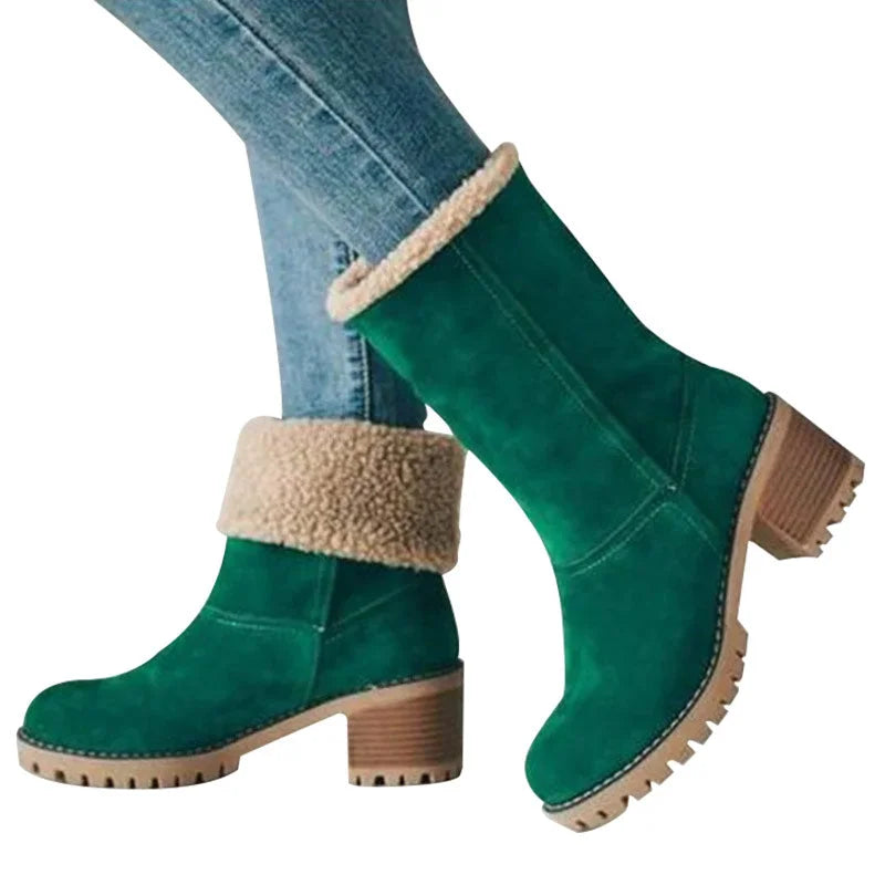 Seniors' Chunky Heel Winter Boots