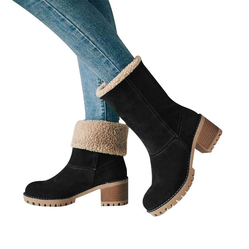 Seniors' Chunky Heel Winter Boots