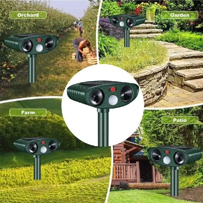 Ultrasonic Fox Sonic Cats Deterrent Repellent Squirrel Birds for Animals