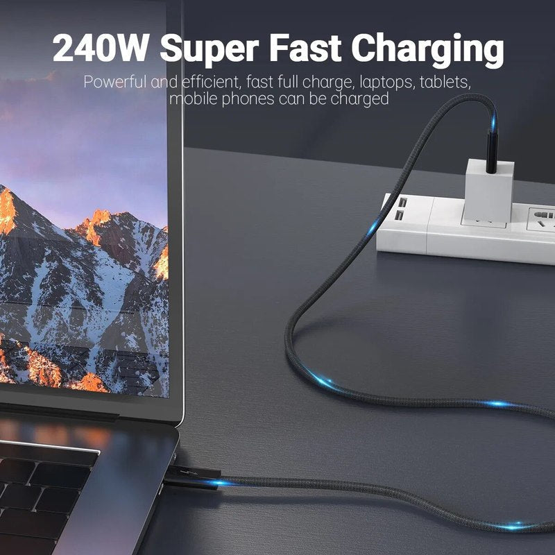 Thunderbolt USB Type C Connector Cool Running Thunderbolt4 Cable