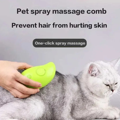 Steamy Cat Spiral Brush Comb for Pets Ideal for Hair Removal