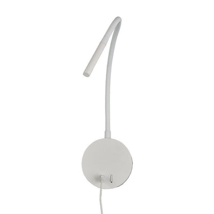 Minimalist USB Rechargeable Silicone Spotlight LED Reading Wall Sconce Lamp