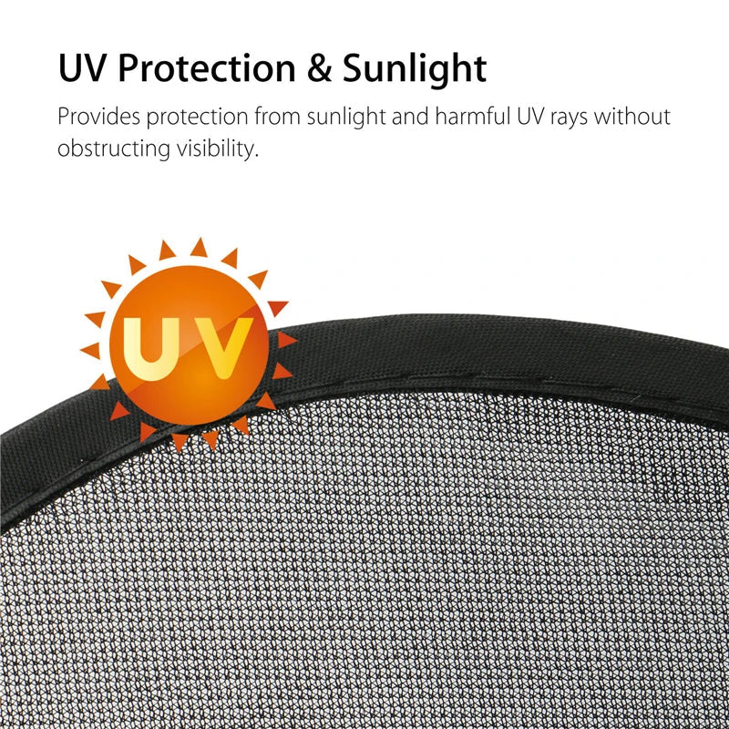 Universal folding car sunshades with suction cups