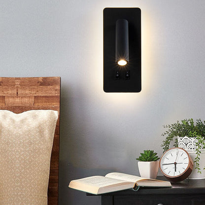 Minimalist Rectangle Spotlight Rotatable LED Reading Wall Sconce Lamp