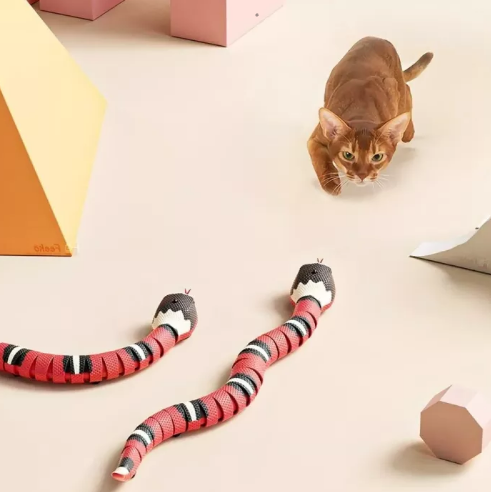 Smart Sensing Snake Cat Toys