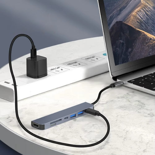 USB-C Hub & Multiport Adapter - MacBook Pro & Air Compatible - HDMI, USB, SD Card Reader & More