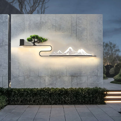 Mountain Scenery Outdoor Wall Lights