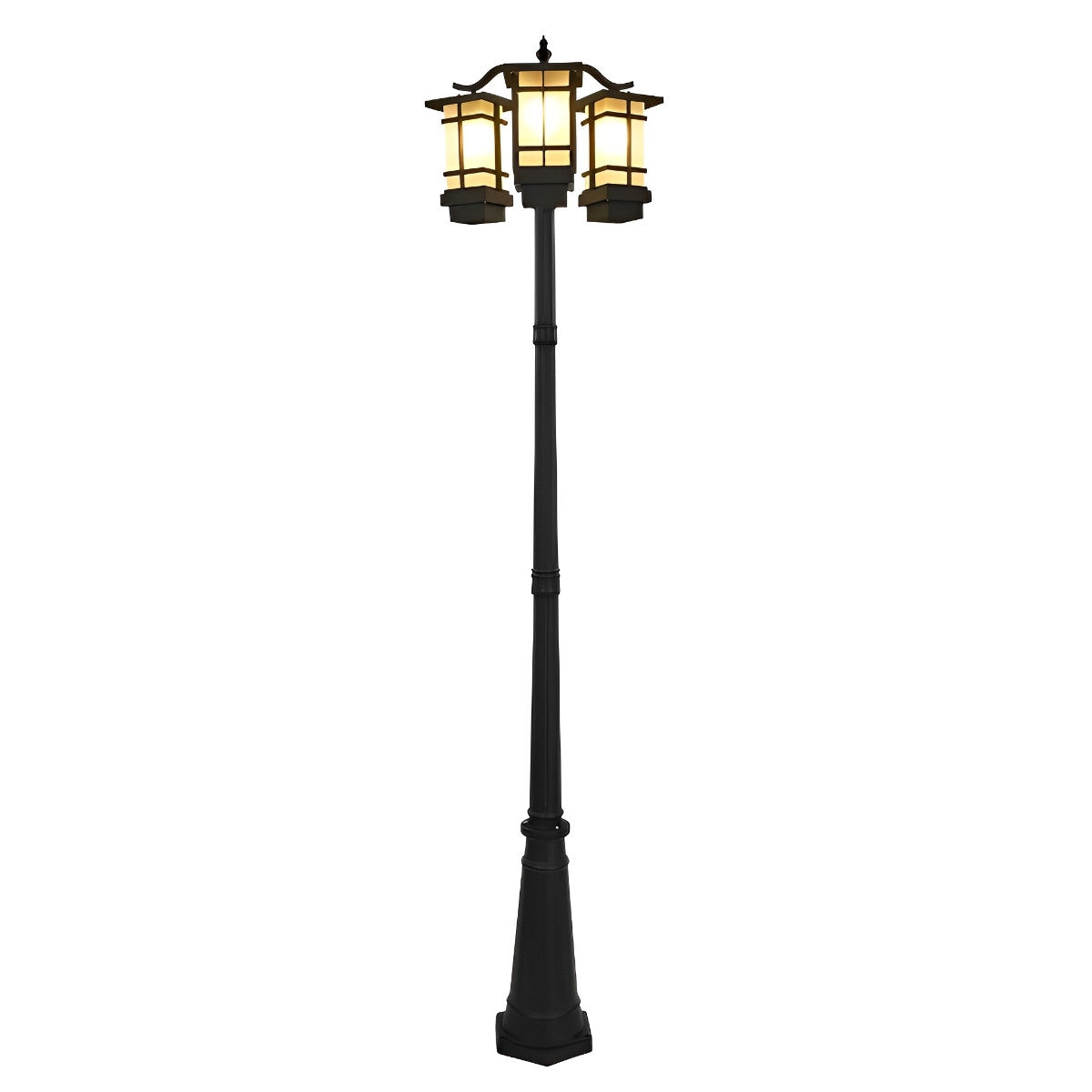 Waterproof Black Modern Outdoor Post Lights Public Lighting