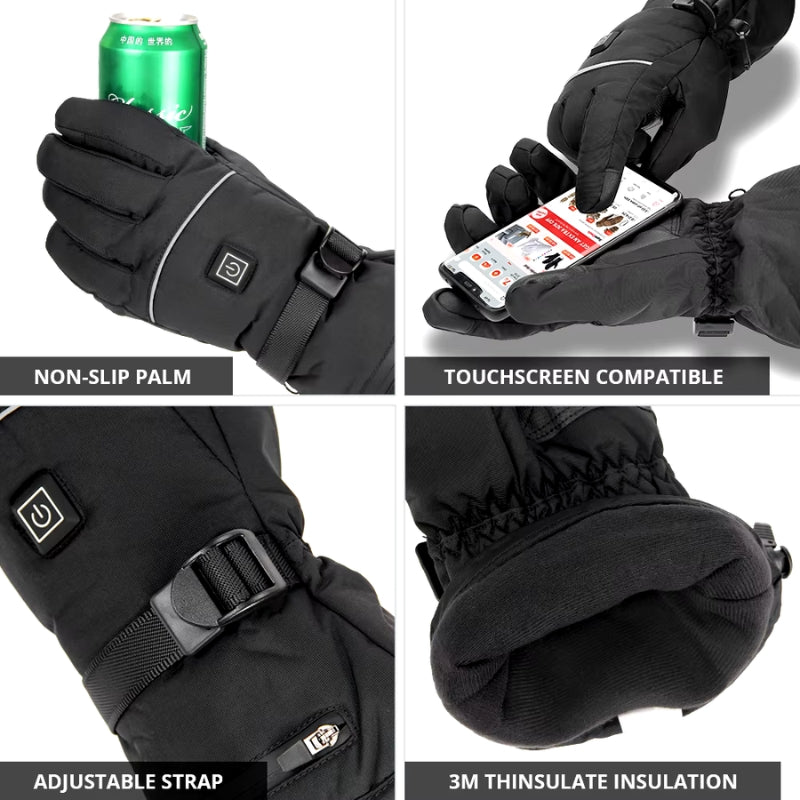 Winter-Ready Heated Gloves – Ideal for Outdoor Activities