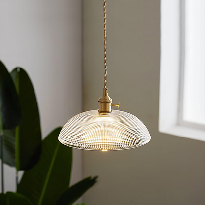 Scandinavian Style Minimalist Retro Glass Flower Pendant Light