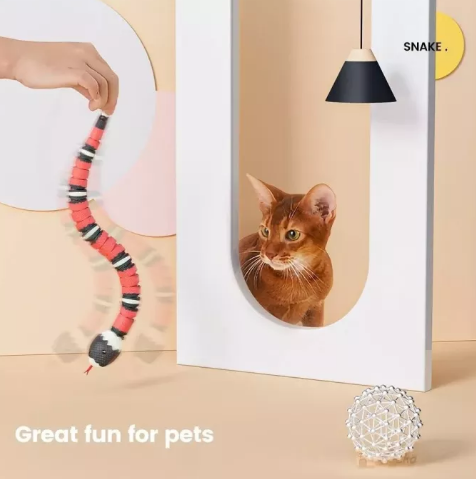 Smart Sensing Snake Cat Toys