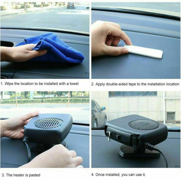 Windshield Defroster Heating Fan - Car Dryer 2 In 1 Mini Electric Windshield Defroster And Demister 12V