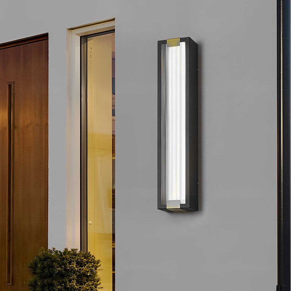 Waterproof LED Rectangular Modern Porch Light Wall Sconce