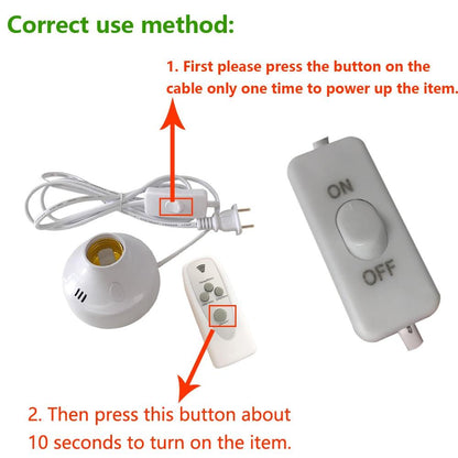 Ultraviolet Germicidal Light Led UV-C Light Bulb with Remote Control 99% AntibacteriaL Safety Light