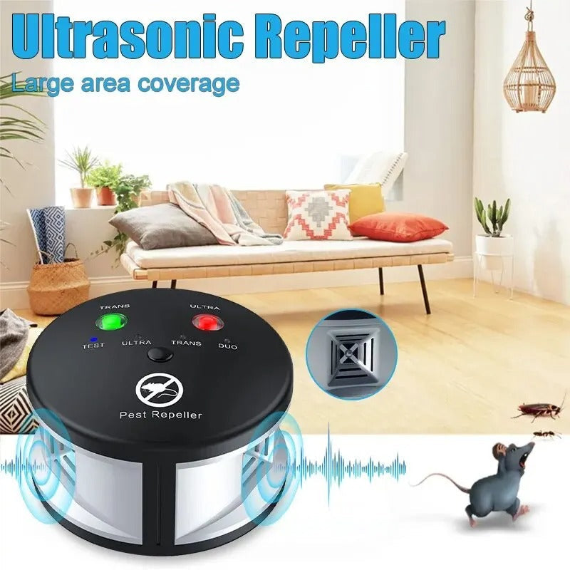 Ultrasonic Electronic Mouse Repellent - Rodent and Pest Deterrent for Mice Rats and Insects