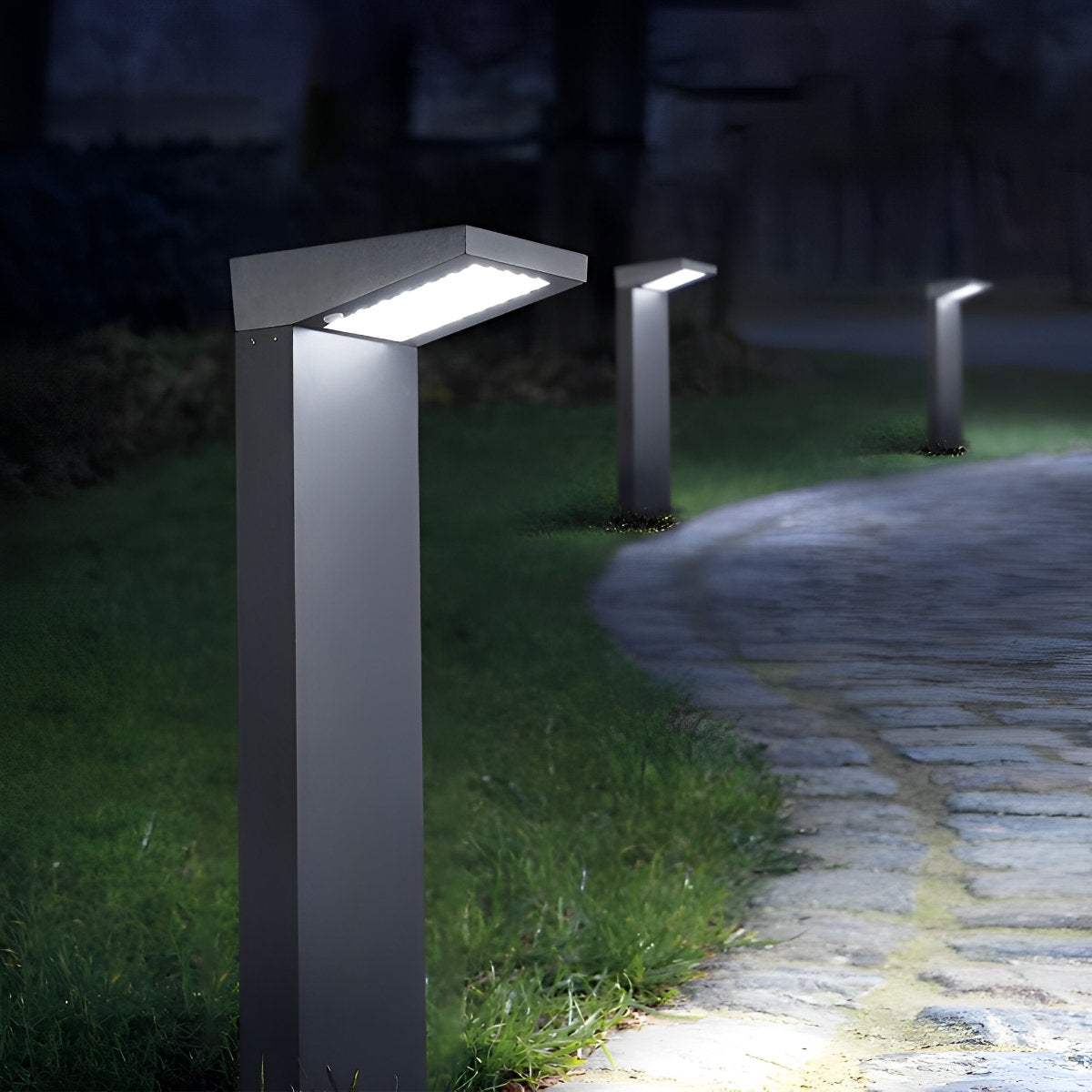 Waterproof Solar Side Standing LED Outdoor Post Lights Pathway Lights