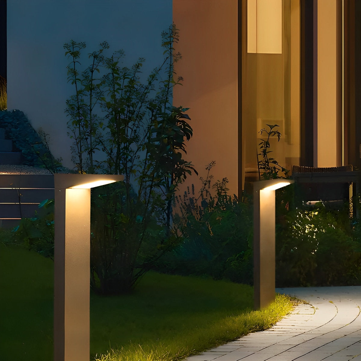 Waterproof Solar Side Standing LED Outdoor Post Lights Pathway Lights