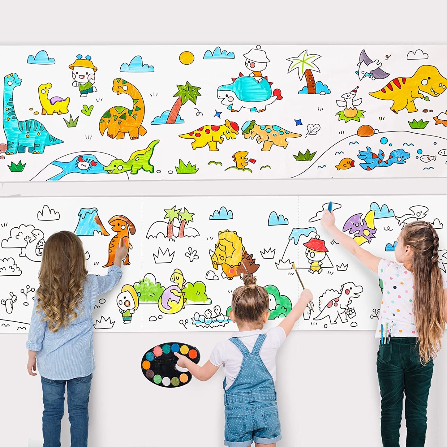 Montessori coloring paper roll