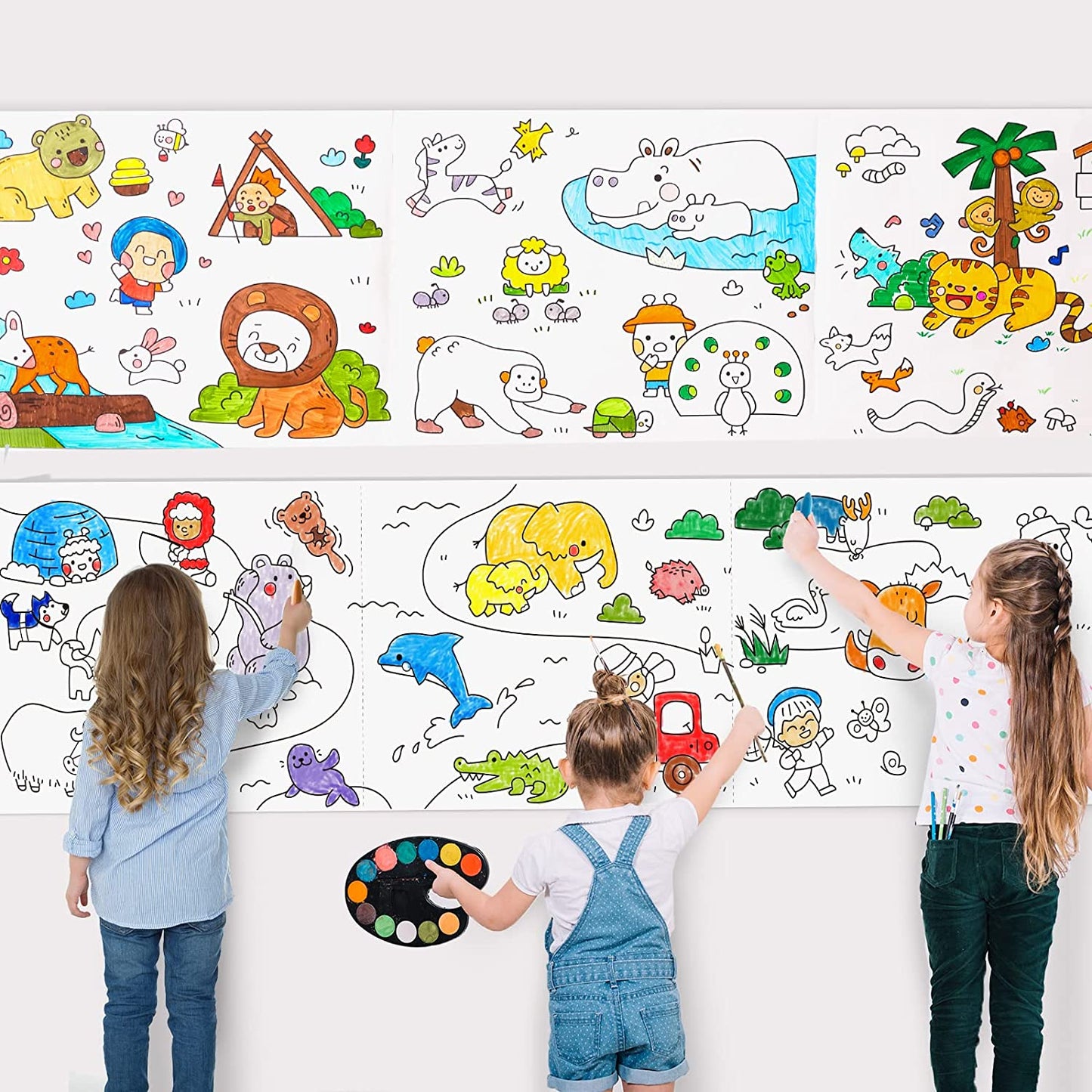 Montessori coloring paper roll