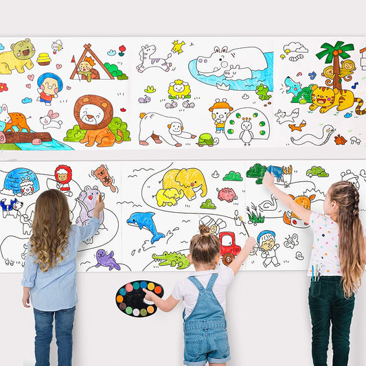 Montessori coloring paper roll