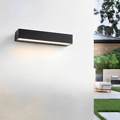 Simple Strip Waterproof LED Black Modern Outdoor Wall Washer Light