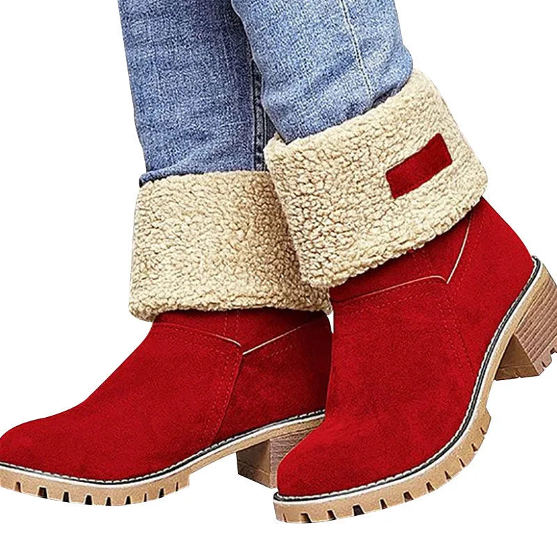 Seniors' Chunky Heel Winter Boots