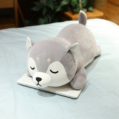 Sleeping Plush Puppy Cushion