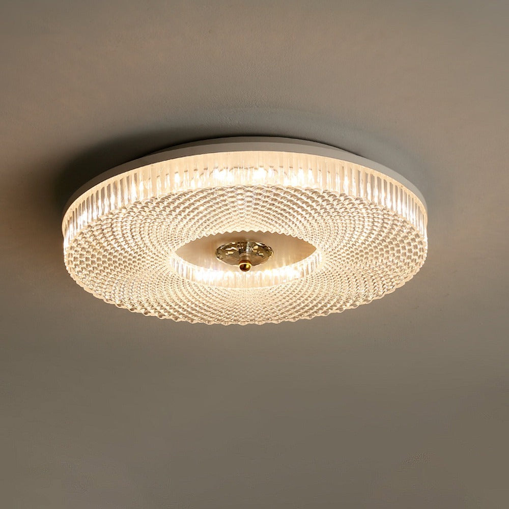 Round LED Flush Mount Ceiling Light White/Gold/Black Bedroom