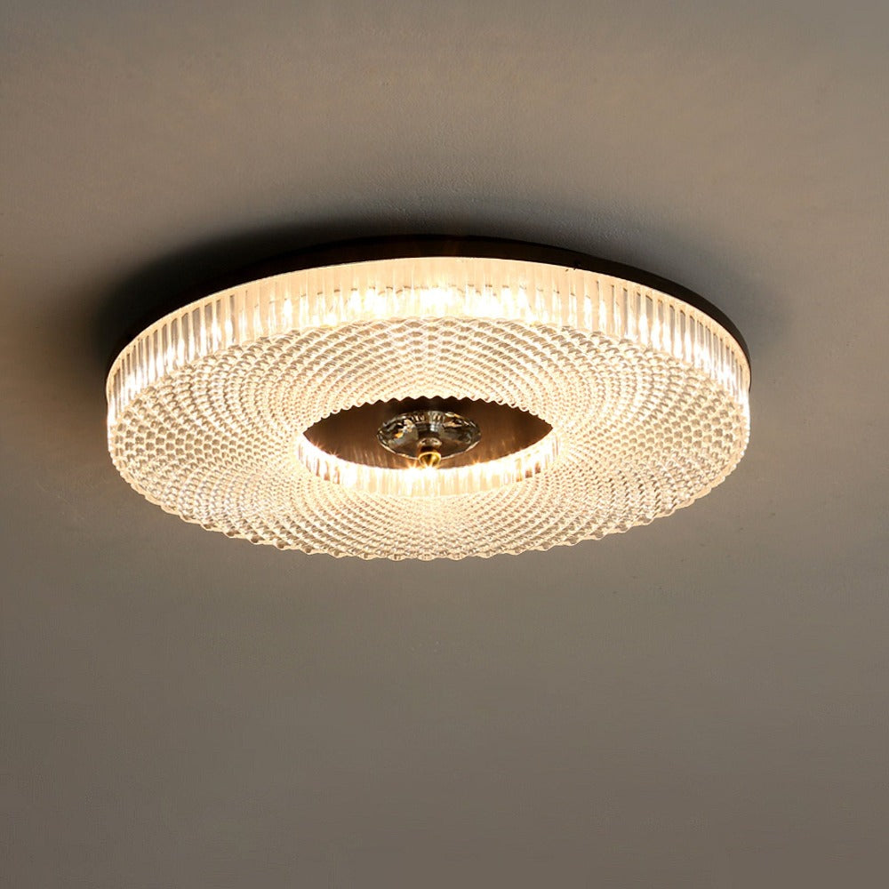 Round LED Flush Mount Ceiling Light White/Gold/Black Bedroom