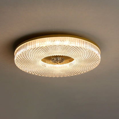 Round LED Flush Mount Ceiling Light White/Gold/Black Bedroom