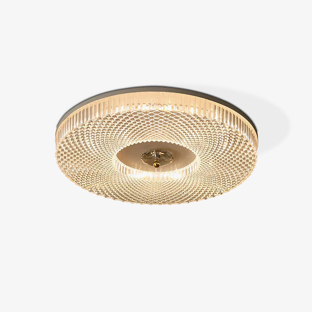 Round LED Flush Mount Ceiling Light White/Gold/Black Bedroom