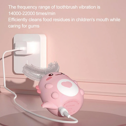 U shaped Kids Childs Electric toothbrush for Infants with Battery