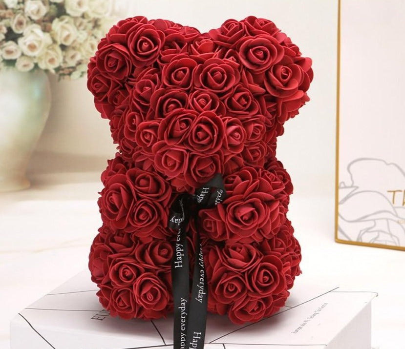 Rose Bear Uk | Handmade Luxury Flower Rose Love Teddy Bear