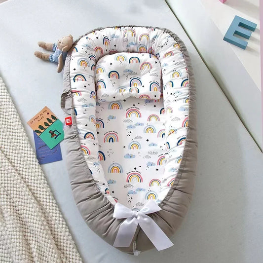 Portable Baby Nest for Co-Sleeping – Breathable & Adjustable