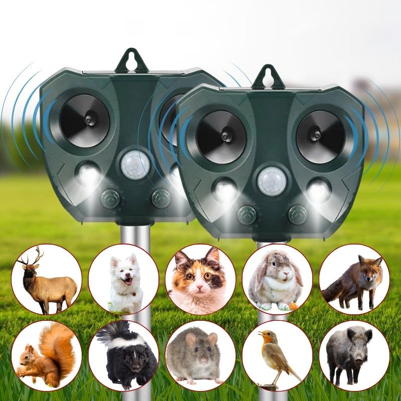 Waterproof Solar Powered Animal Pest Repeller