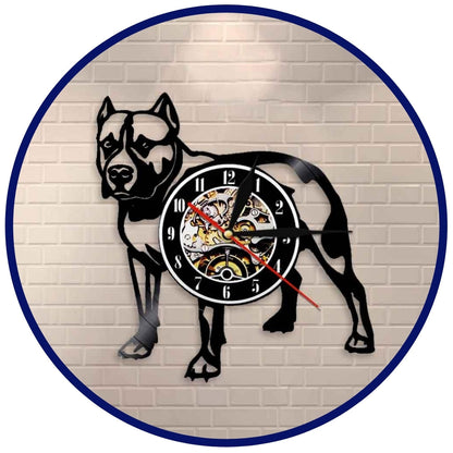 Vinyl Record Dog Clock