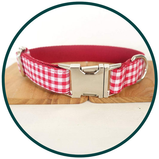 Red Plaid Collar