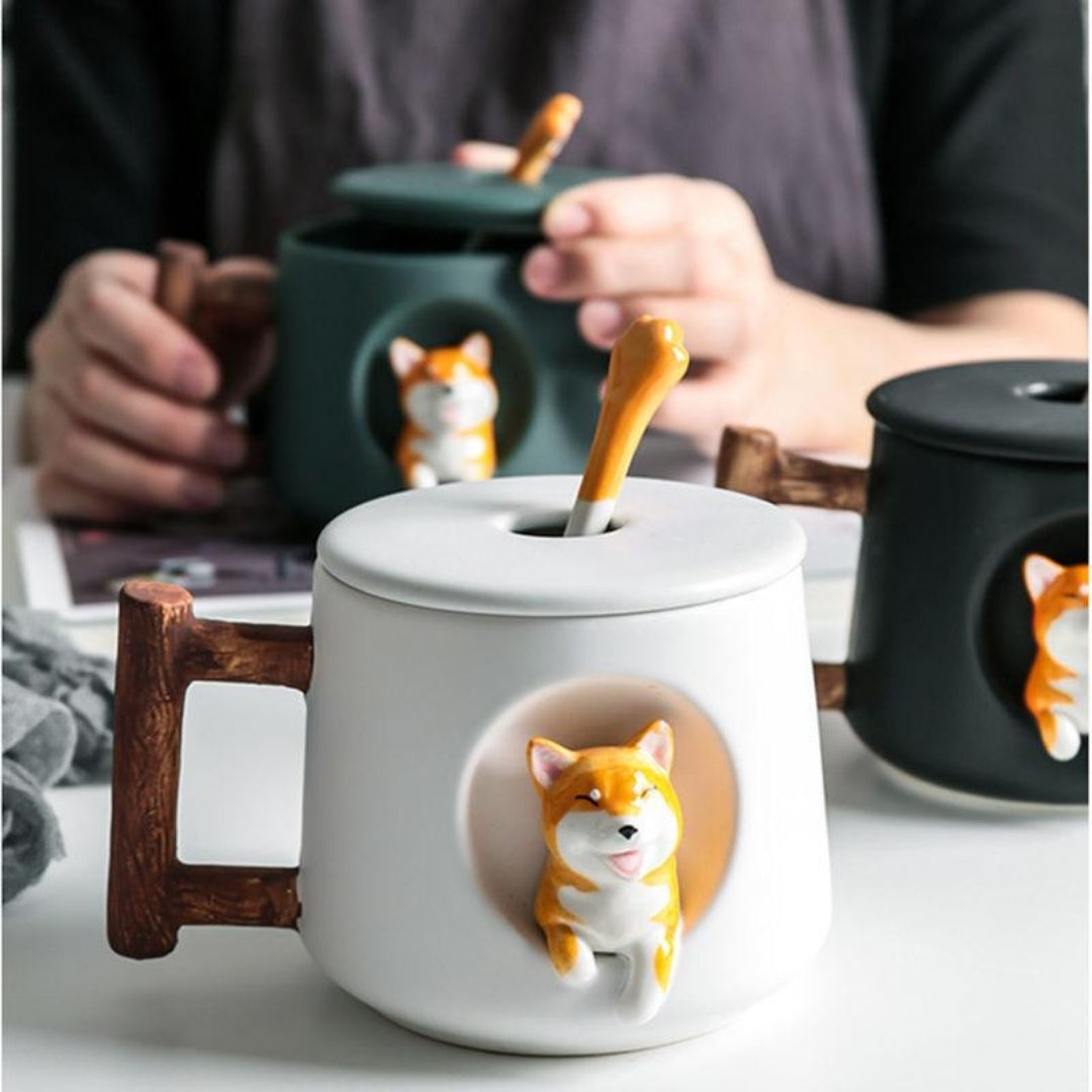 Shiba Inu Cups (including Shiba Inu Spoon)