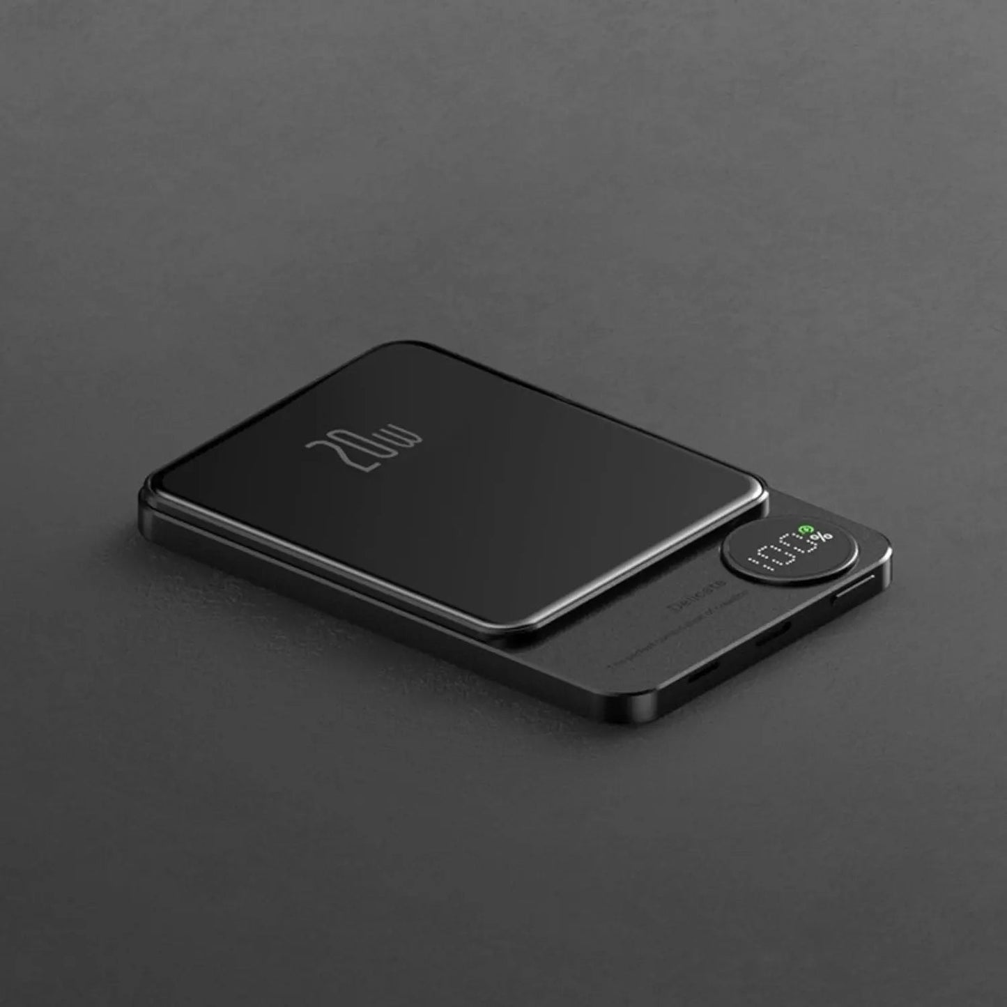 Sleek  Magnetic Fast Charging Power Bank – Wireless, High-Capacity Backup Battery for All Devices