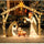 Warm White Led Holy Family Yard Decoration