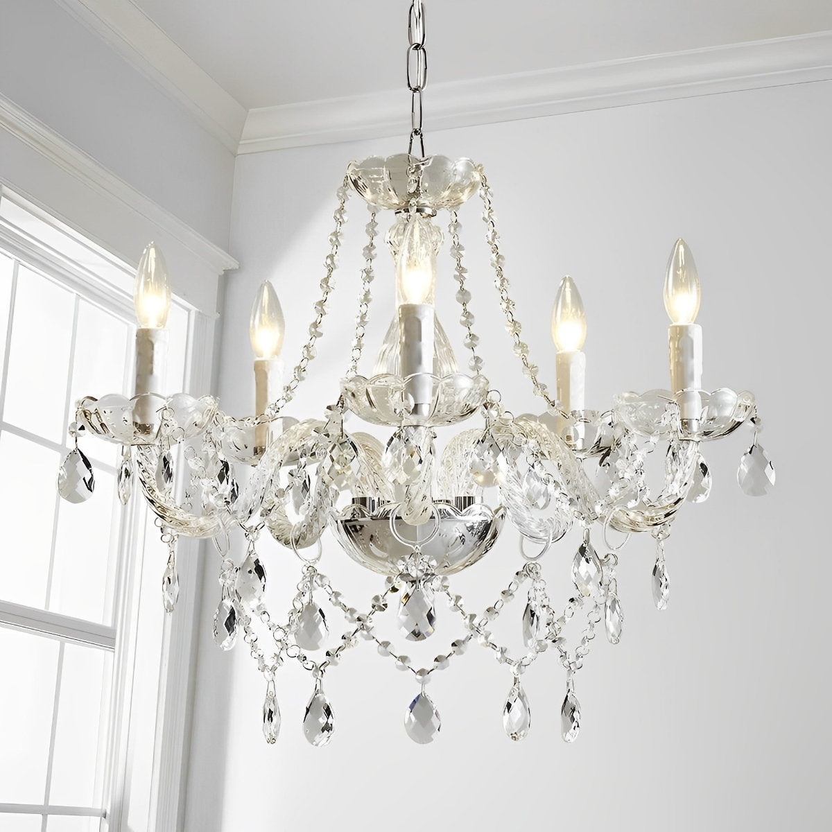 Classic Luxury Crystal Candle Chandelier Light