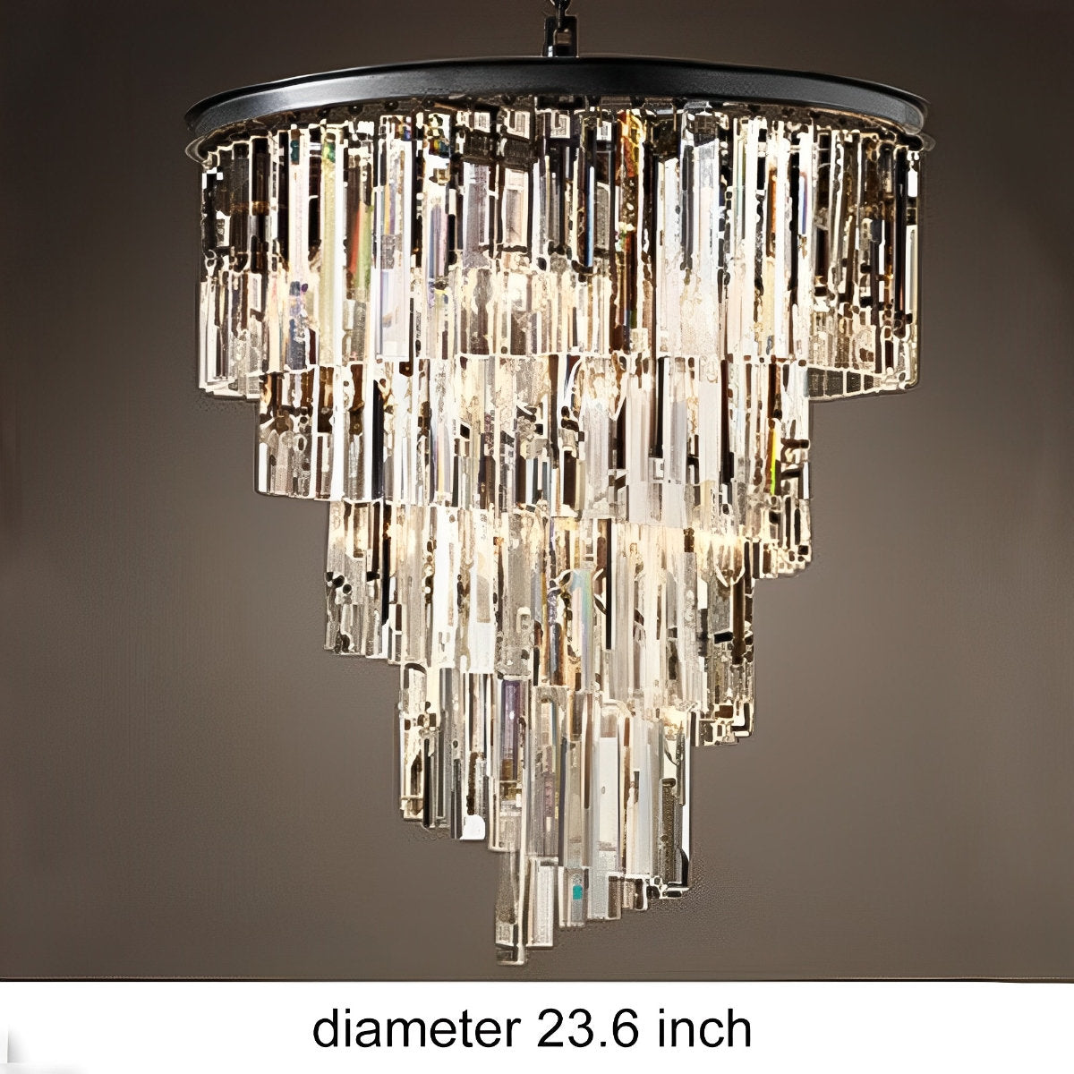 Classical Rustic Spiral Shining Crystal Chandelier