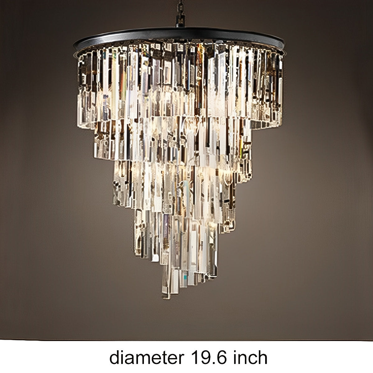 Classical Rustic Spiral Shining Crystal Chandelier