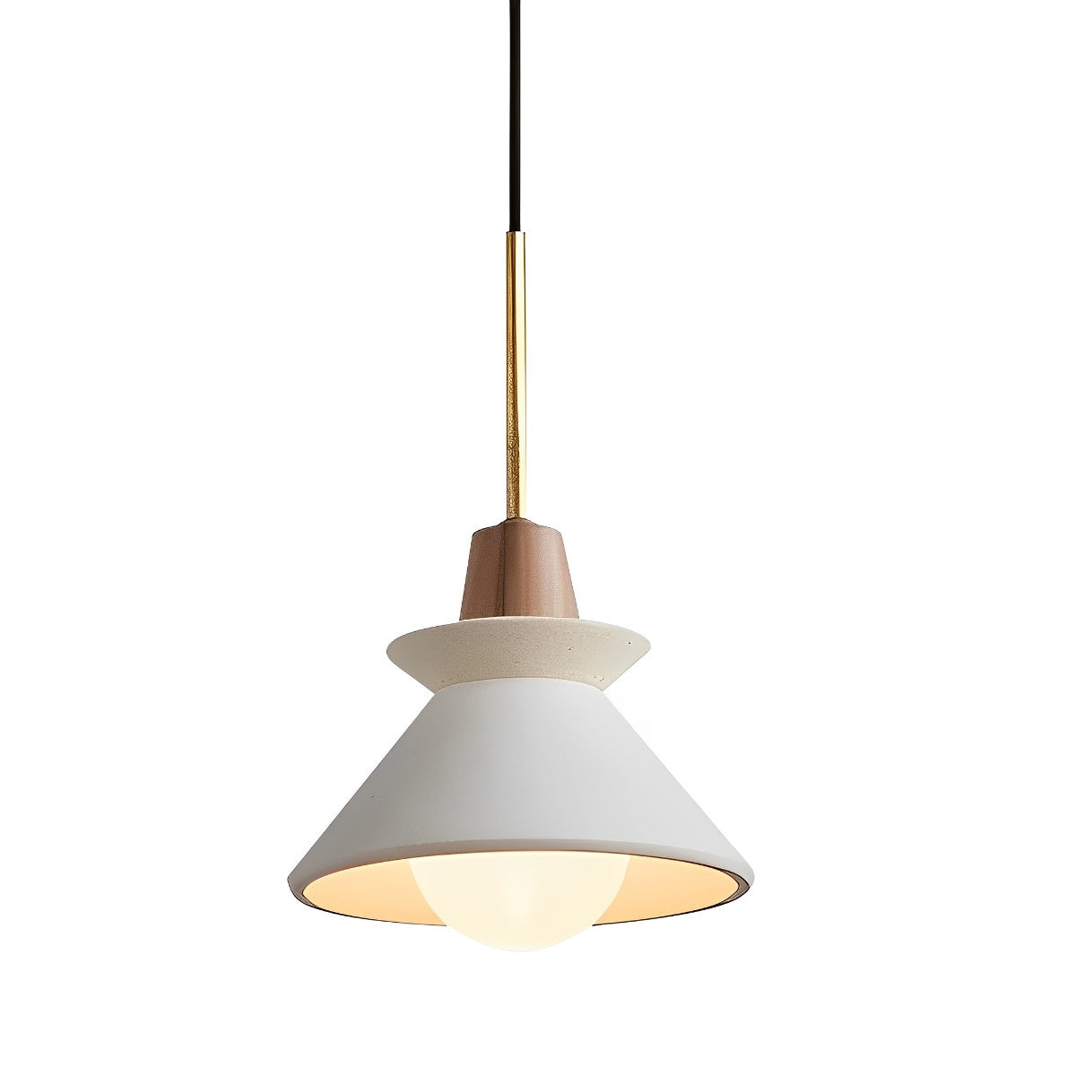 Creative Cement Wood White Chandelier Pendant