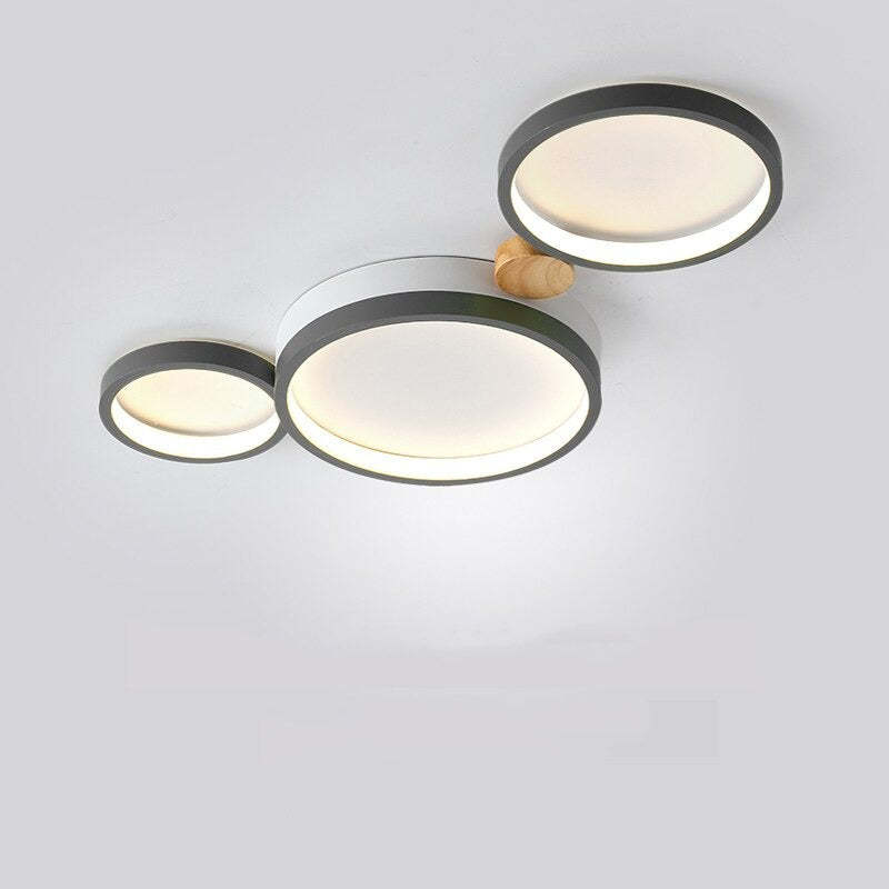 Round Flush Mount Ceiling Light White Gray Green Bedroom