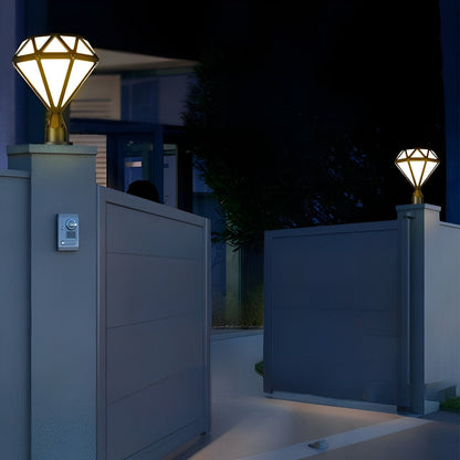 Waterproof Diamond Shape Post Cap Lights Fence Lighting